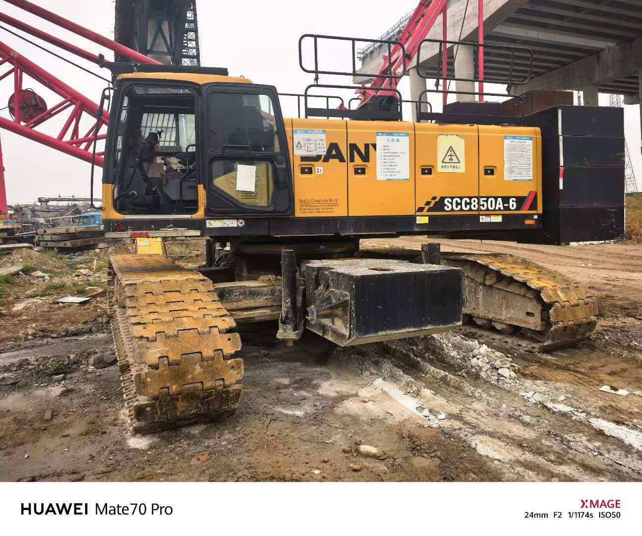 Used SANY 85-ton Crawler Crane