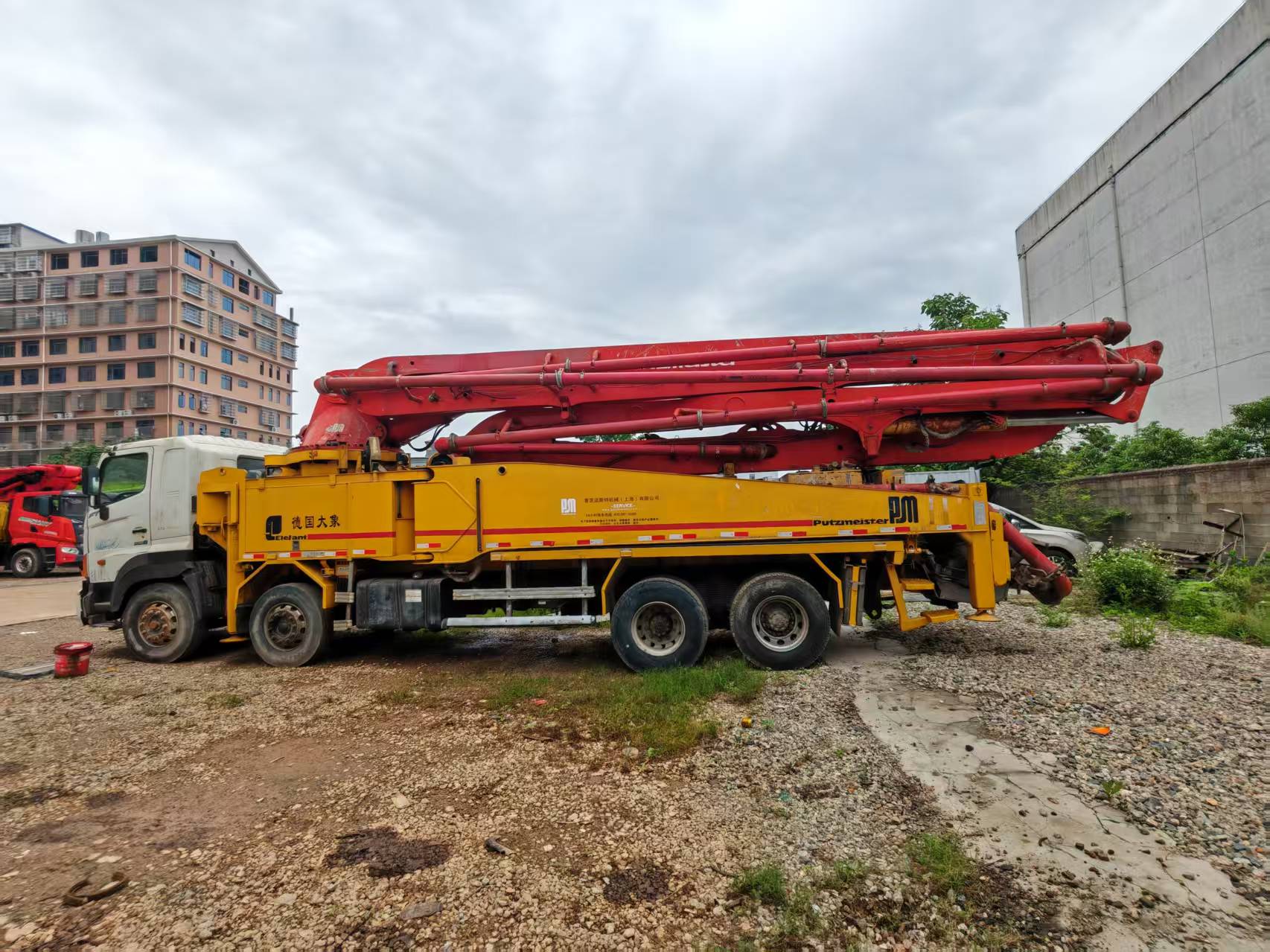 Used Sany pump truck with German Elephant chassis