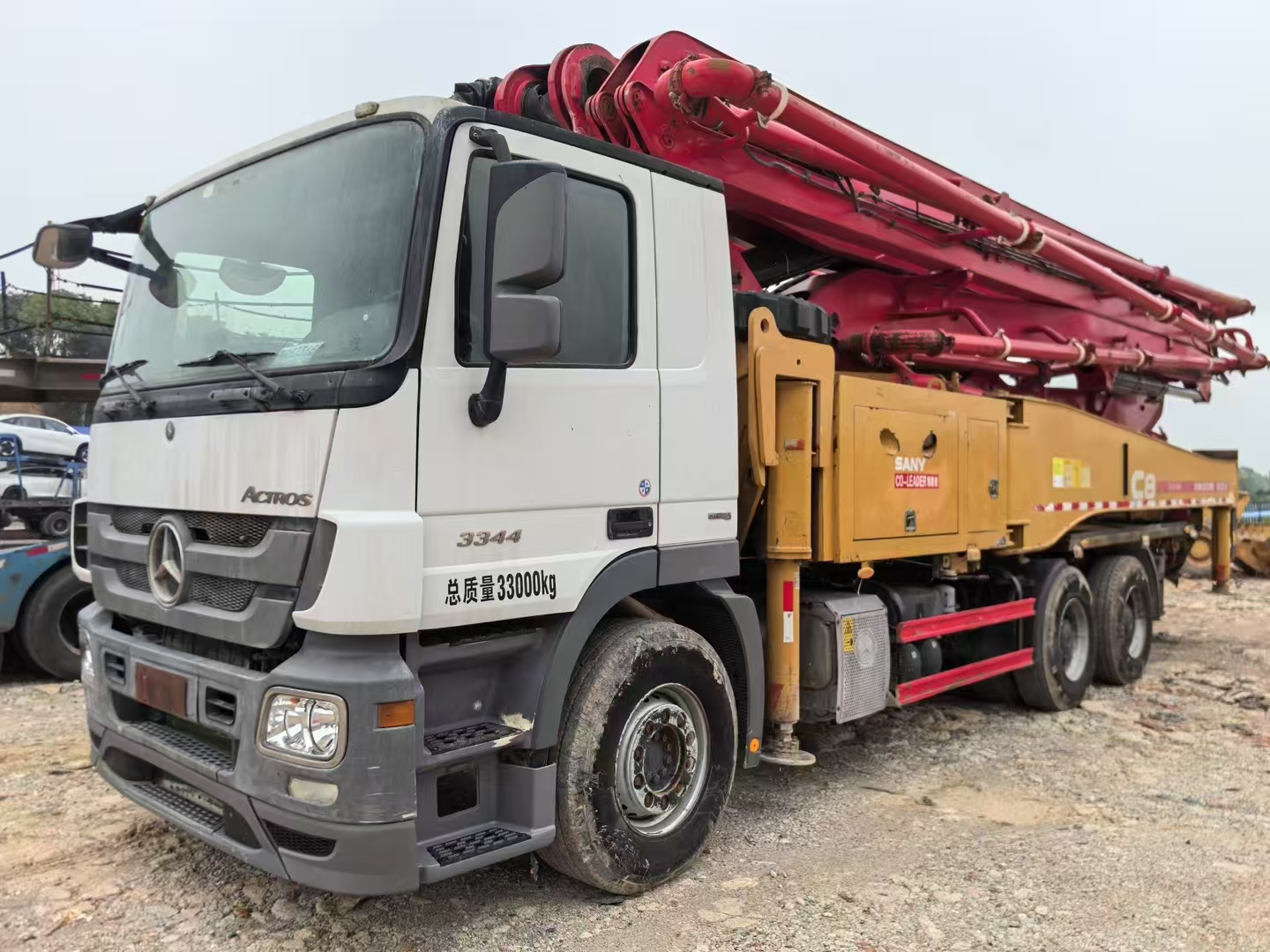 USED SANY 52m Concrete Pump Truck (Mercedes-Benz Chassis, 2019)