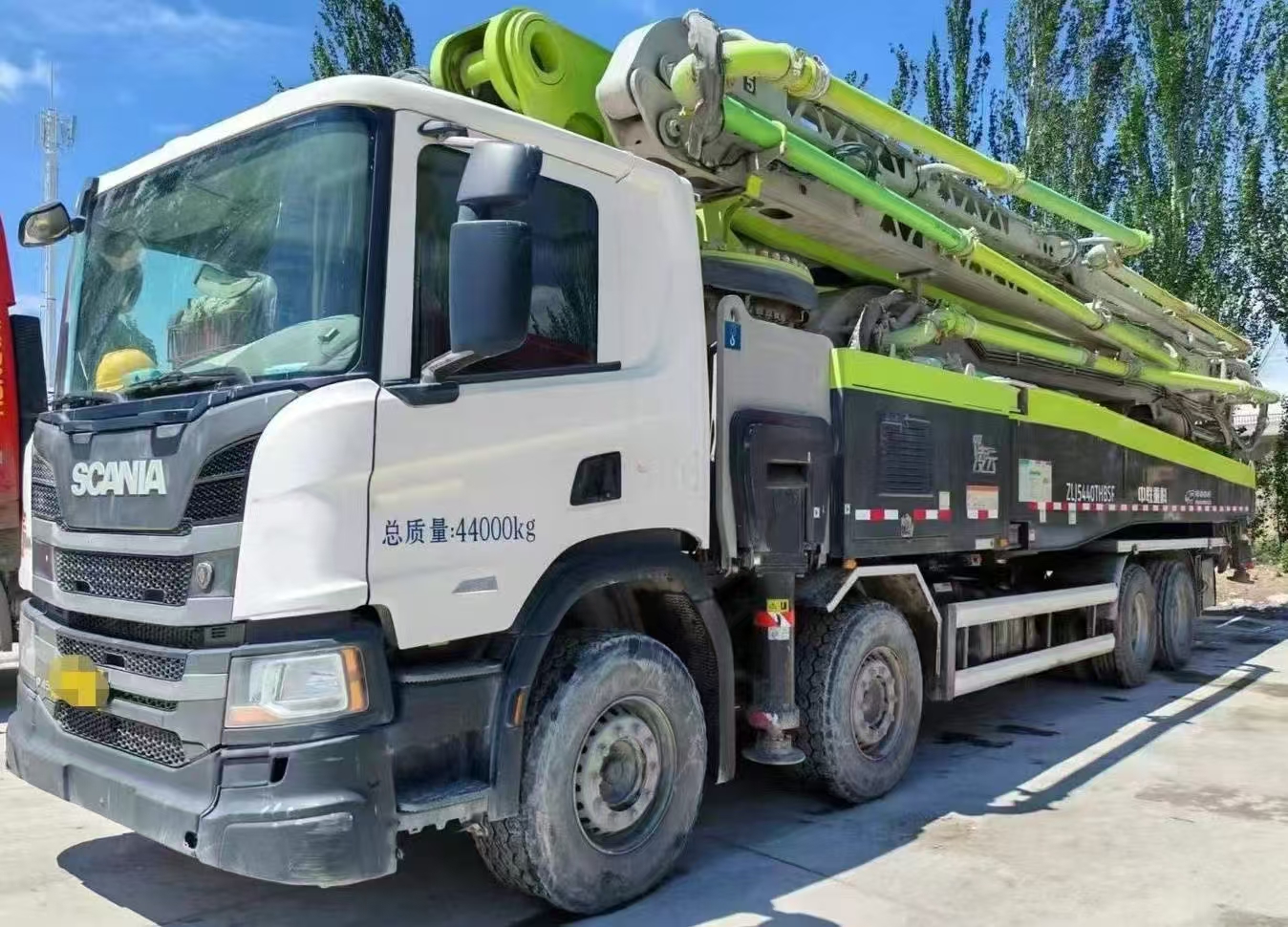 Used 2023 Zoomlion 62m Concrete Pump Truck (Scania Chassis)