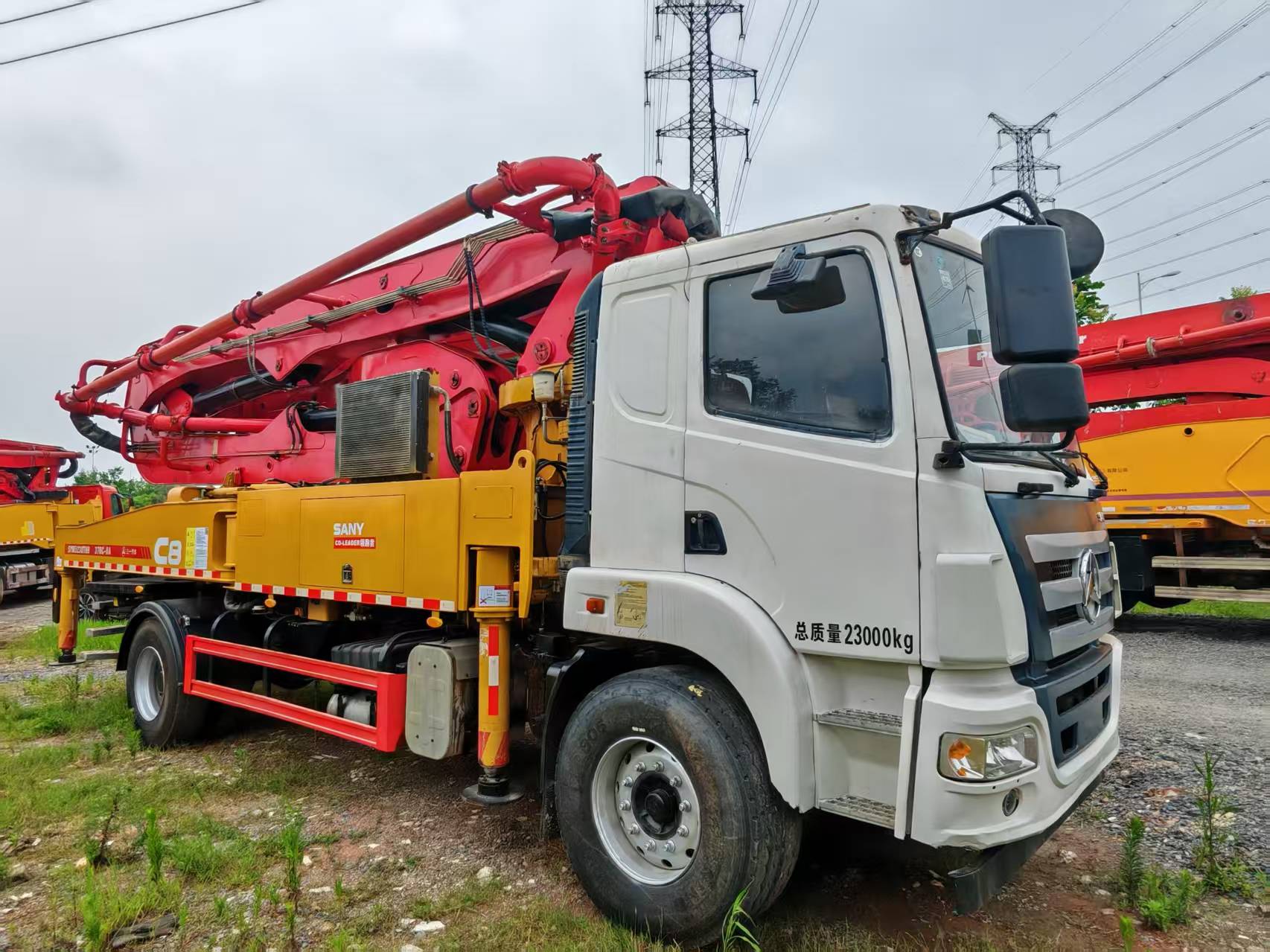 Used SANY Concrete Pump Truck 2019 37m Self-Made Chassis