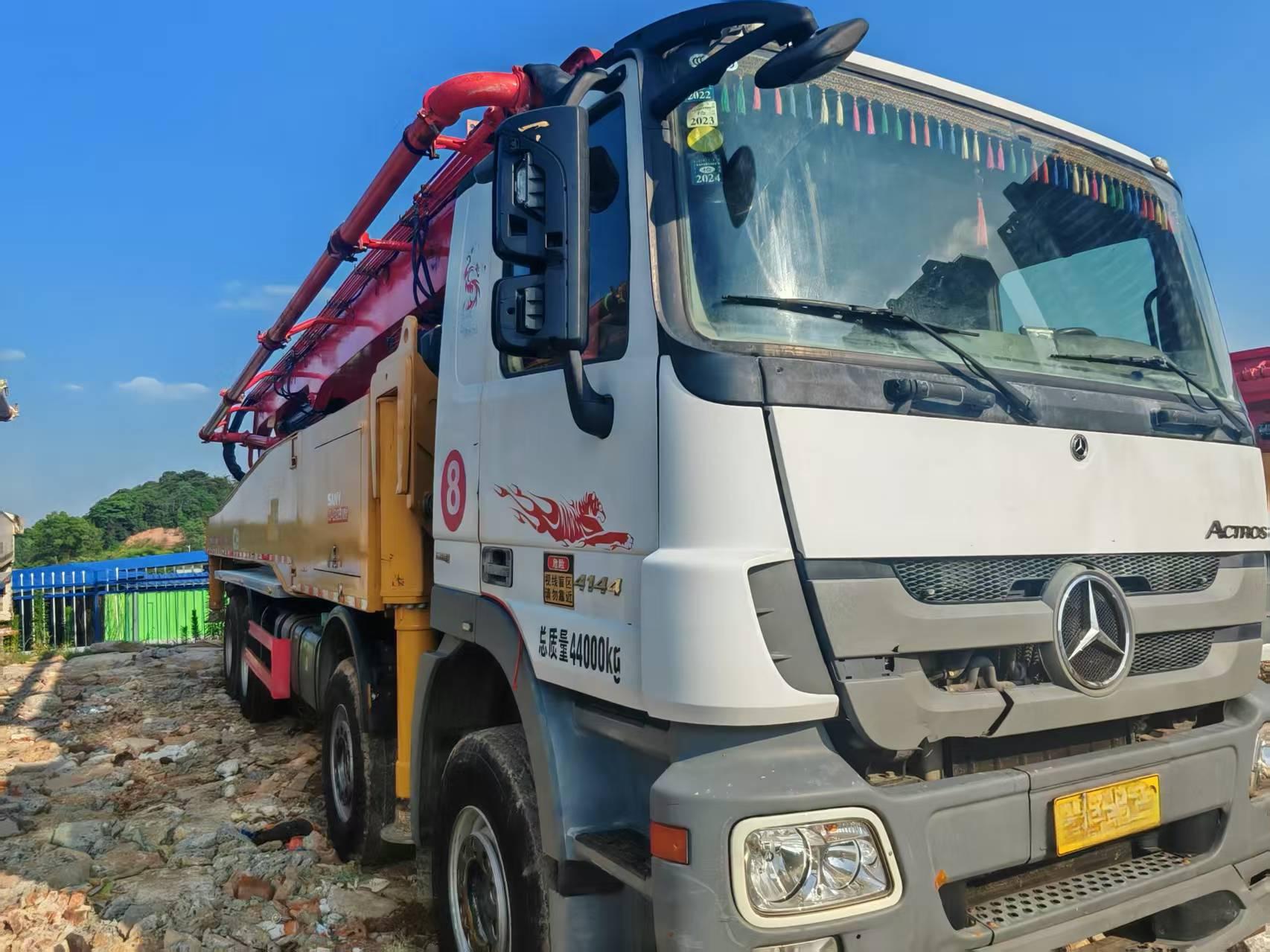 USED SANY 56m Concrete Pump Truck (Mercedes-Benz Chassis, 2019)