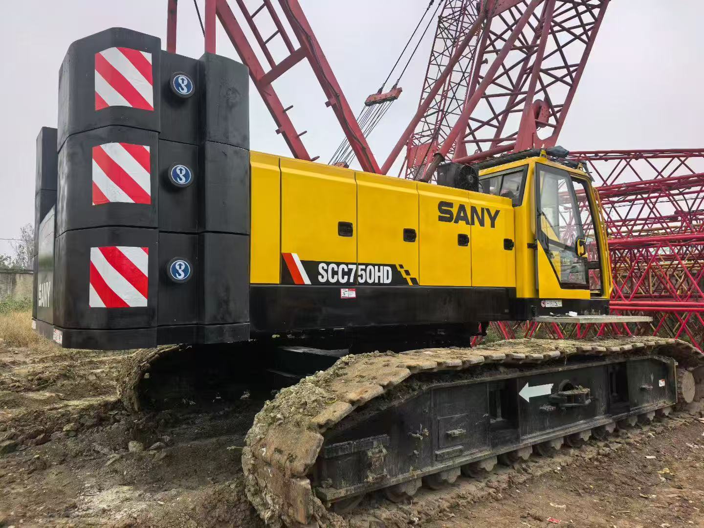 Used SANY 75-ton crawler crane