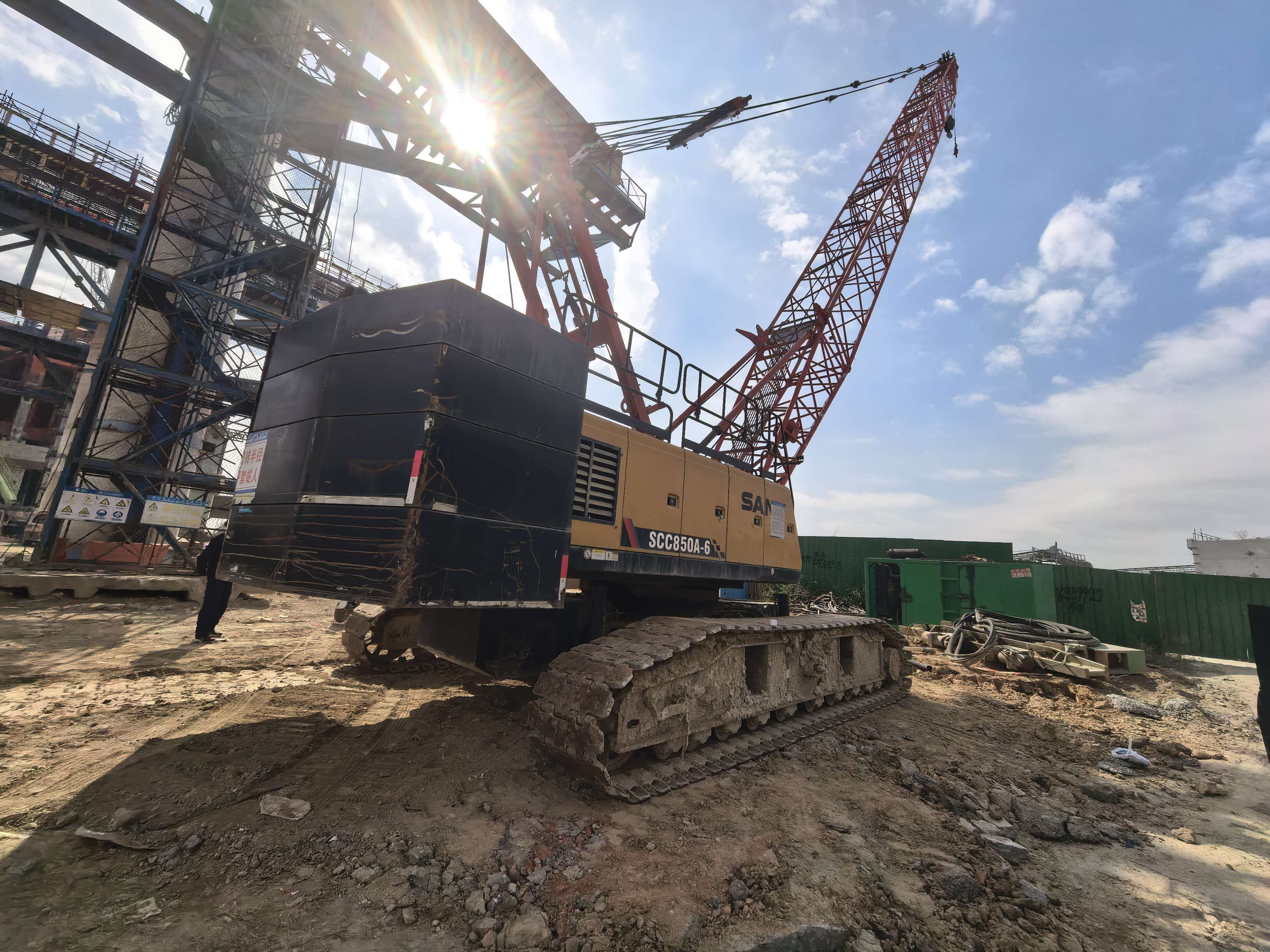 Used SANY 85-ton Crawler Crane