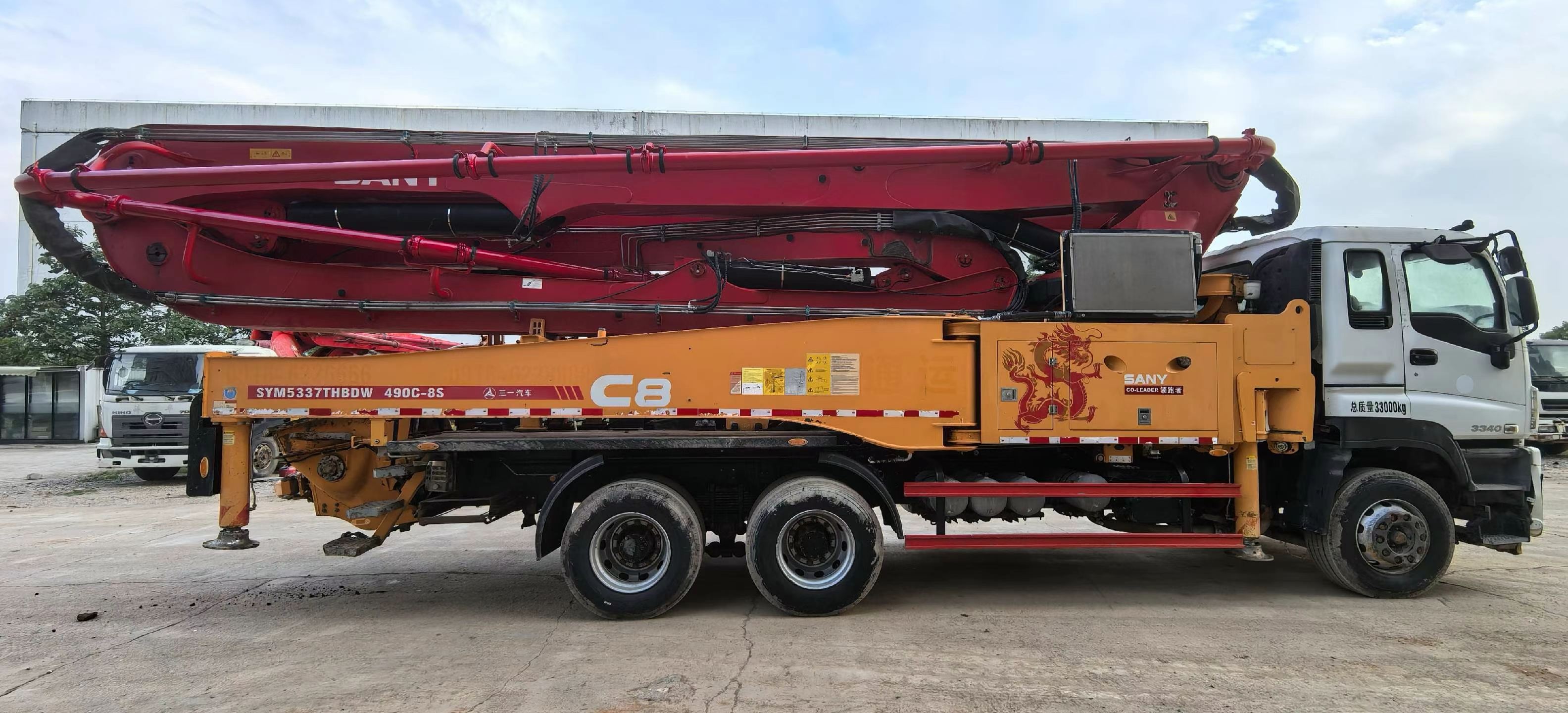 Used SANY 49-meter Concrete Pump Truck with Isuzu Chassis