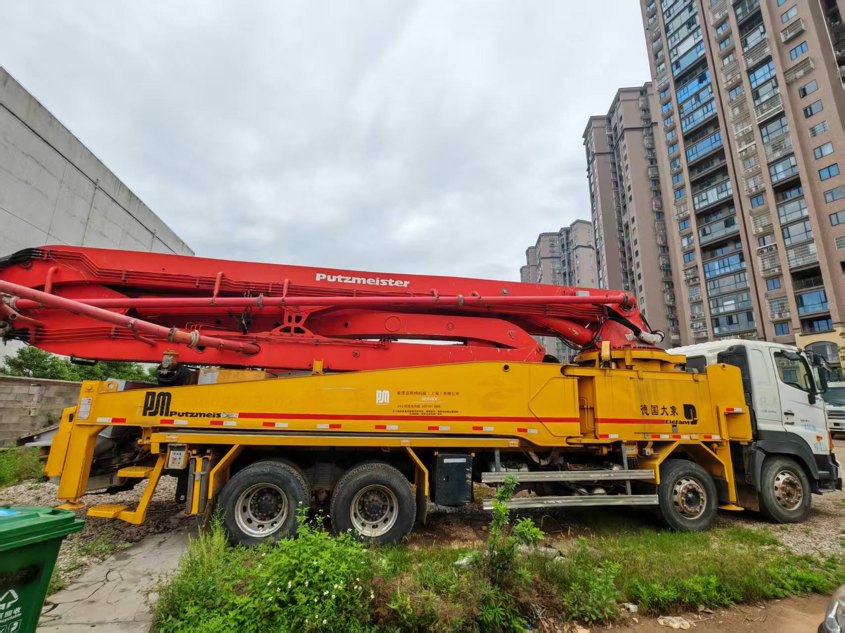 Used Sany pump truck with German Elephant chassis