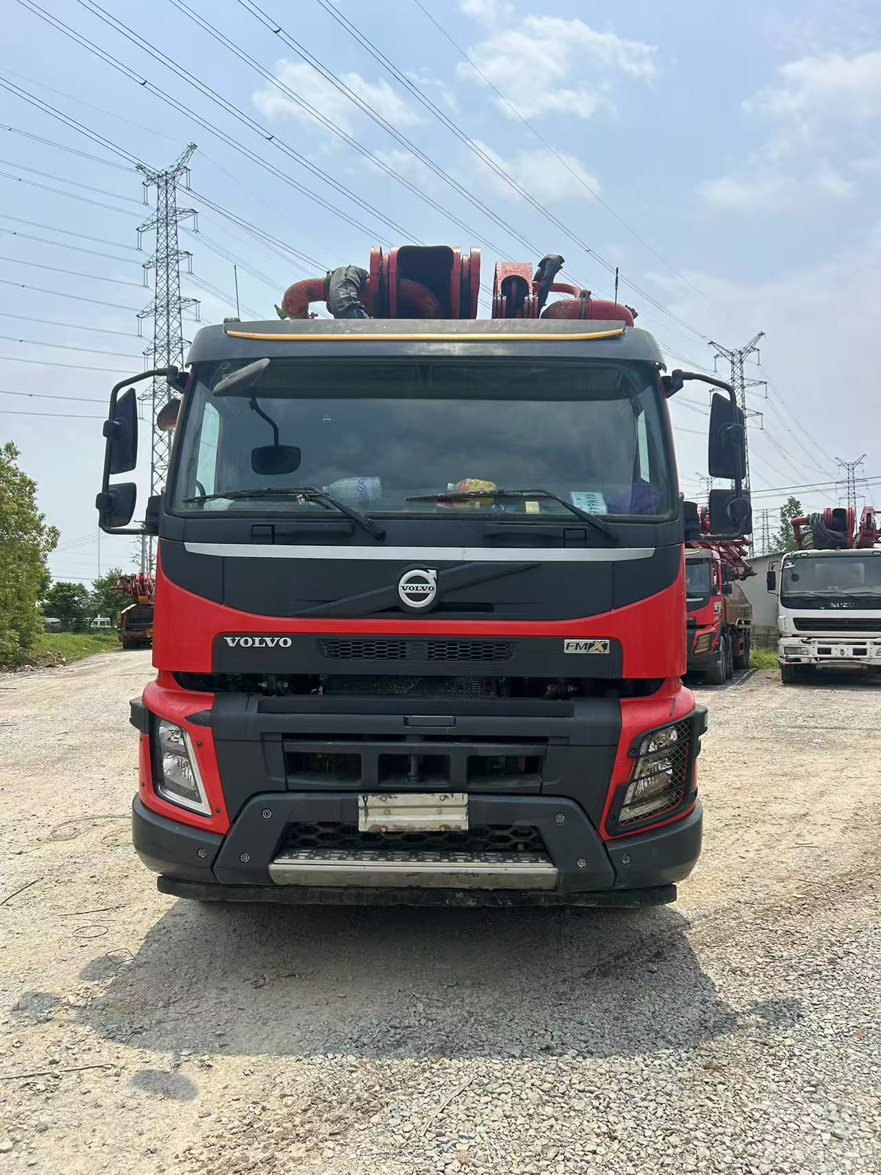 Used Sany pump truck with a length of 56 meters, which was manufactured in 2020-4