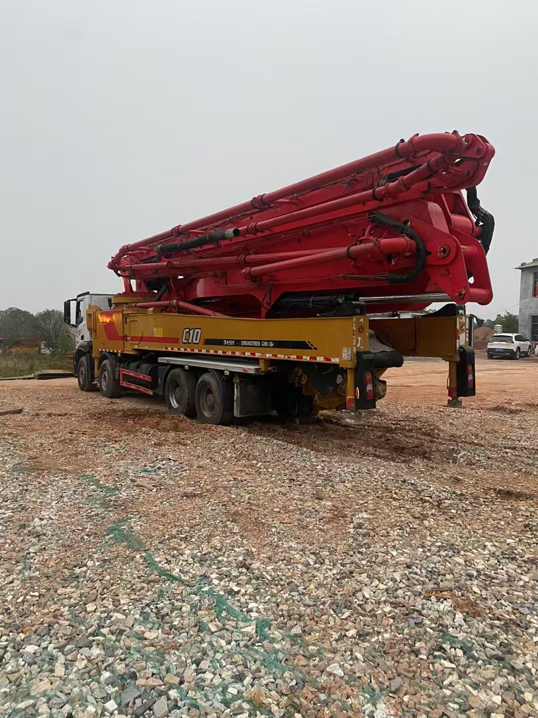 Used SANY 62-meter concrete pump truck