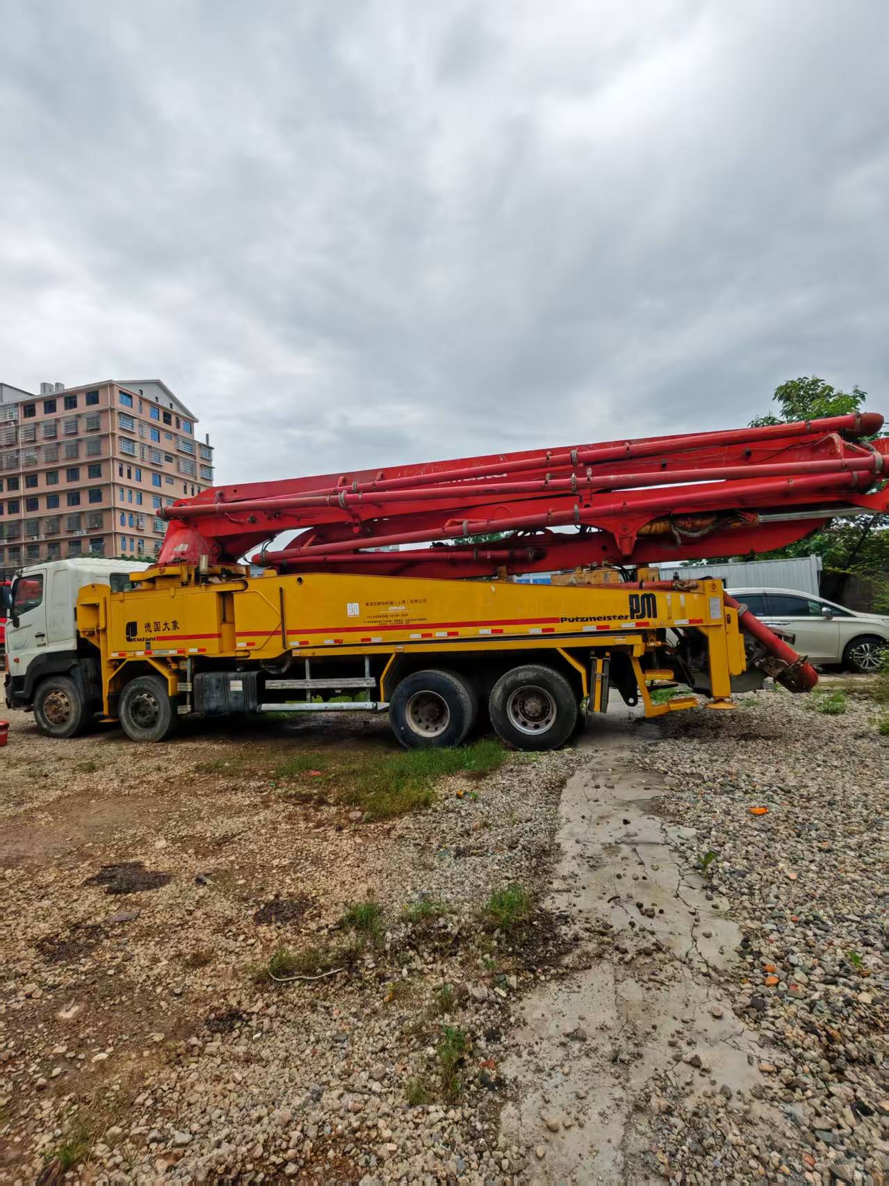 Used Sany pump truck with German Elephant chassis